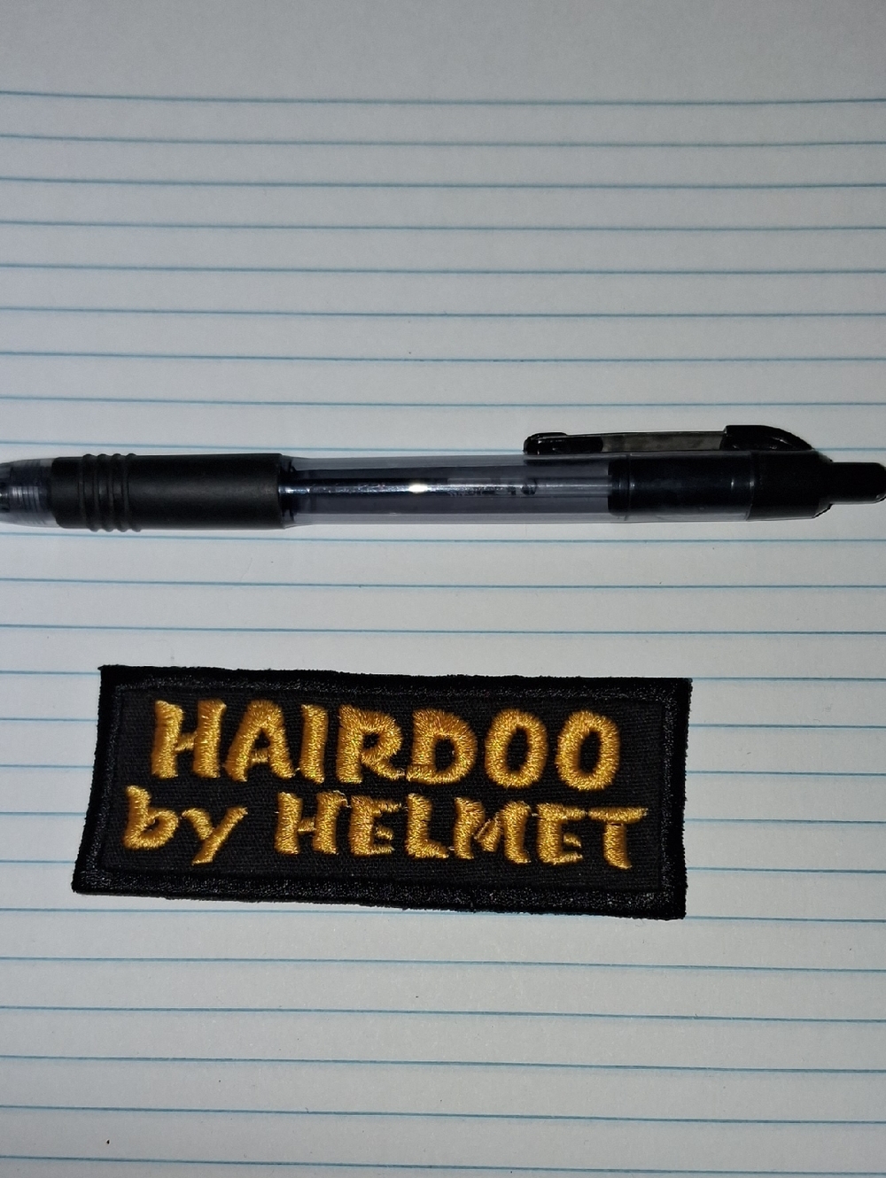 HAIRDOO BT HELMET Embroided Patch